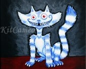 Cheshire Voyeur Cat Art Print