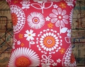 Pillow Cover Red Sunshine 18" x 18"