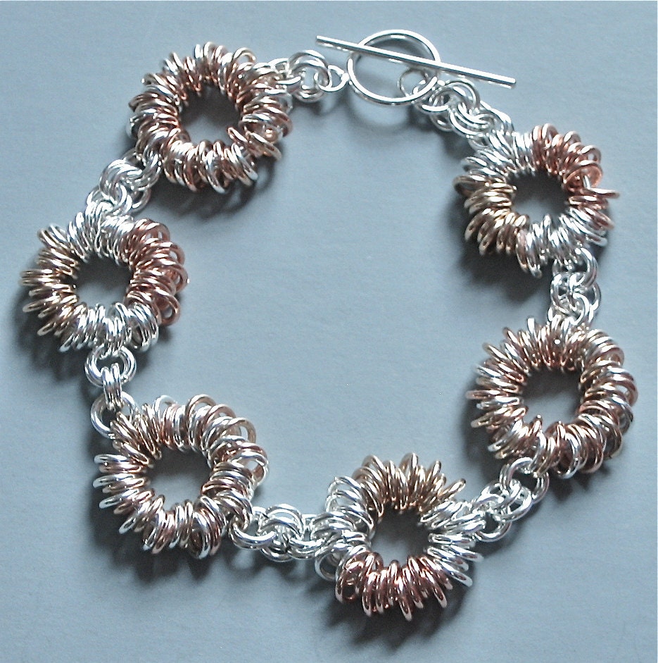 Mixed Metals Chainmaille Bracelet
