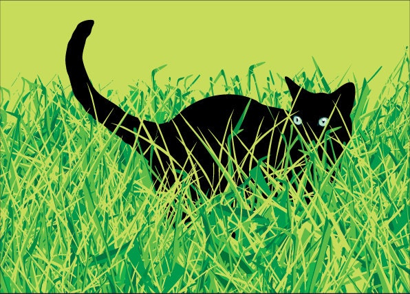 Cat in Grass