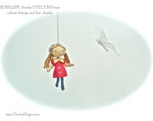 Penelope miniature ornament doll. Friend of Verity Hope