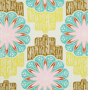 Field Study Linens - Anna Maria Horner Fabric - Flower Circuit in Sunny - Half Yard