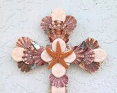 Cross Starfish Turquoise Abalone and Calico Shells