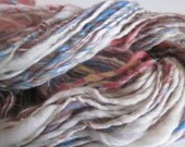 handspun art yarn DREAM GIRL hand dyed single thick and thin 2.2 oz 60 yds