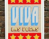Viva Las Vegas - limited edition hand printed screen print