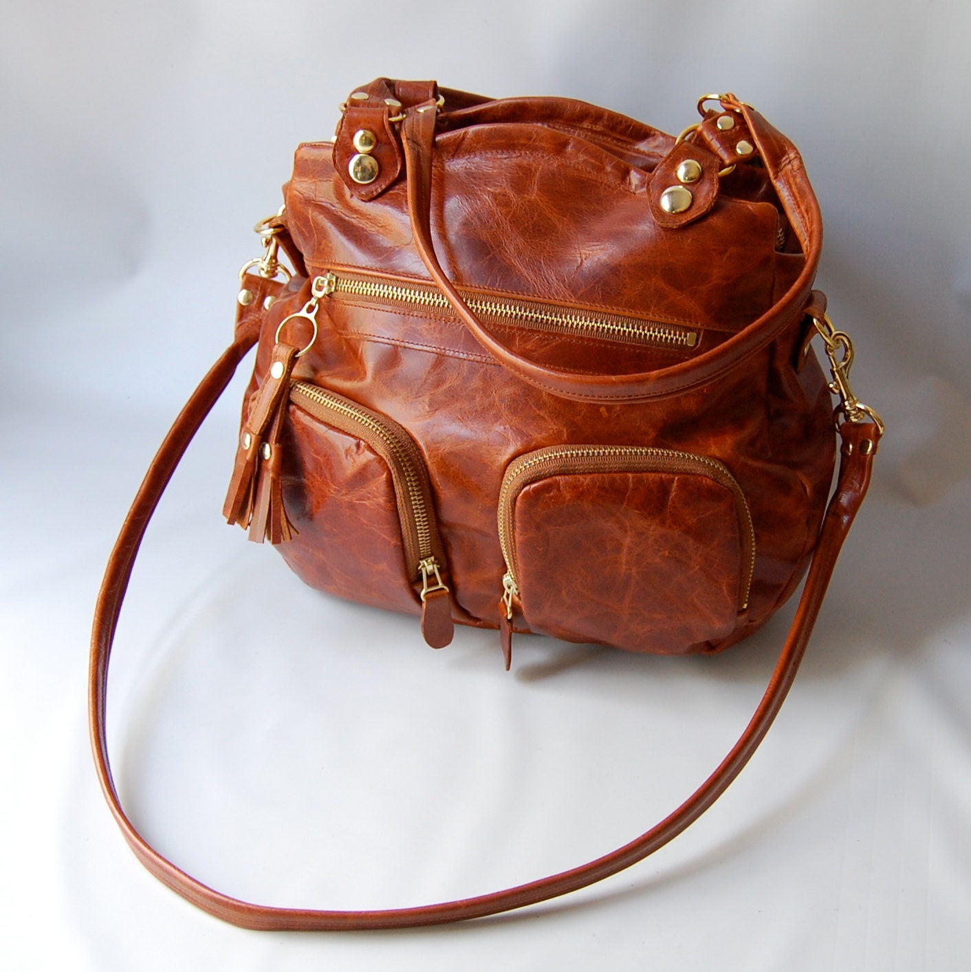 Shikotsu bag in antique cognac