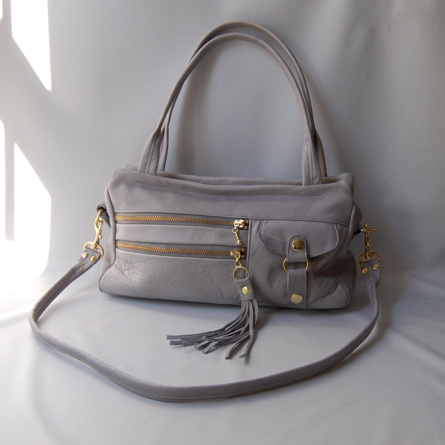 5 pocket Vigga bag in cement grey