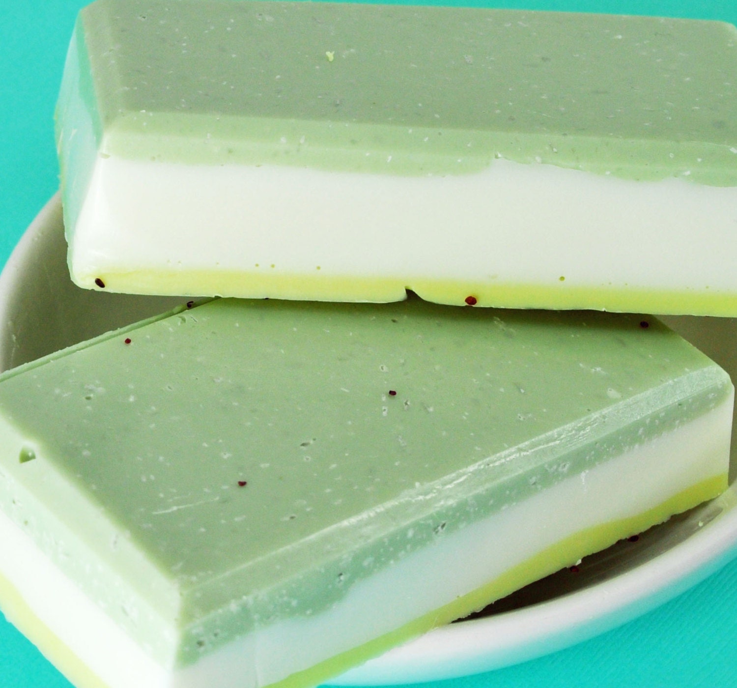 Salt Soap - Sage, Sweet Grass, and Cedar Scent - Salt Scrub Soap Bar - Goats Milk Soap - Exfoliating Seeds