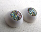 BJD Eyes Ball Jointed Doll Eyes 16mm Candy Bits - Black White  Blue Green Pink Sparkles No Pupil