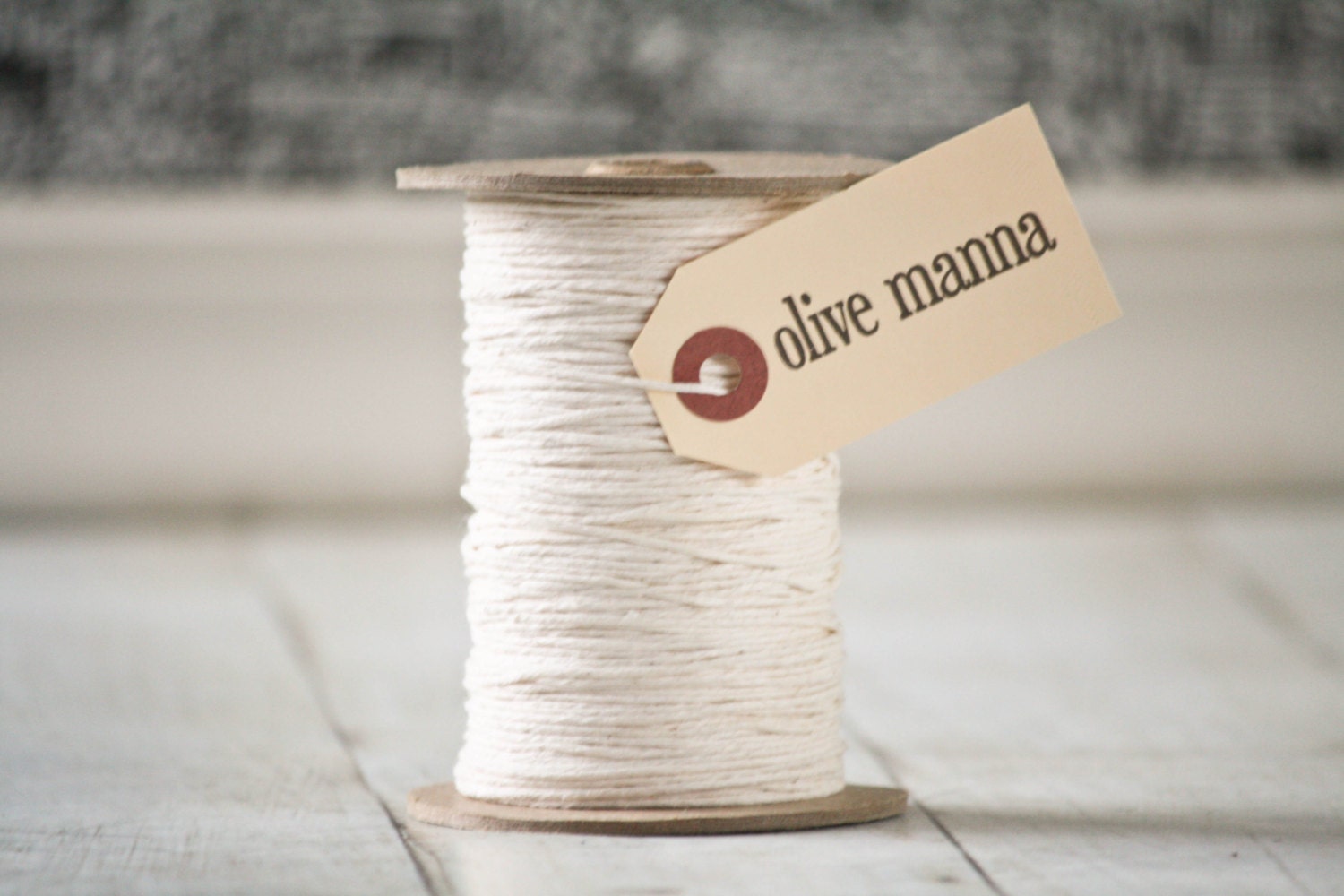 Natural Cotton Twine on a Cardboard Spool