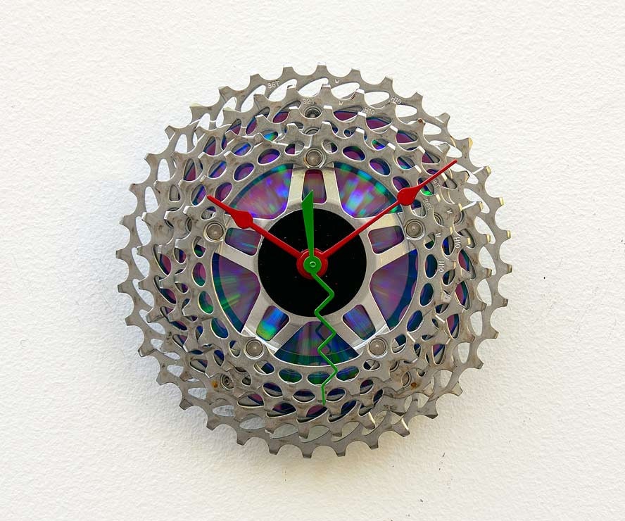 Recycled Bike cassette gear Clock