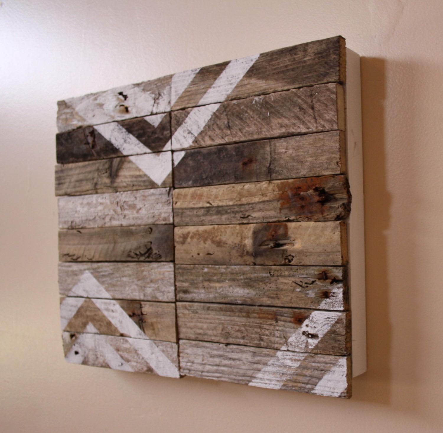 Union - Modern Industrial Design - Reclaimed Driftwood Artwork - Southwest - Desert - chevron