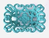 Shabby Cottage Chic Cast Iron Business Card Holder