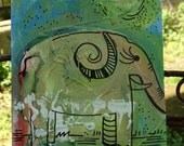 and an elephant appeared