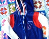 Velour Football Jumper 70s