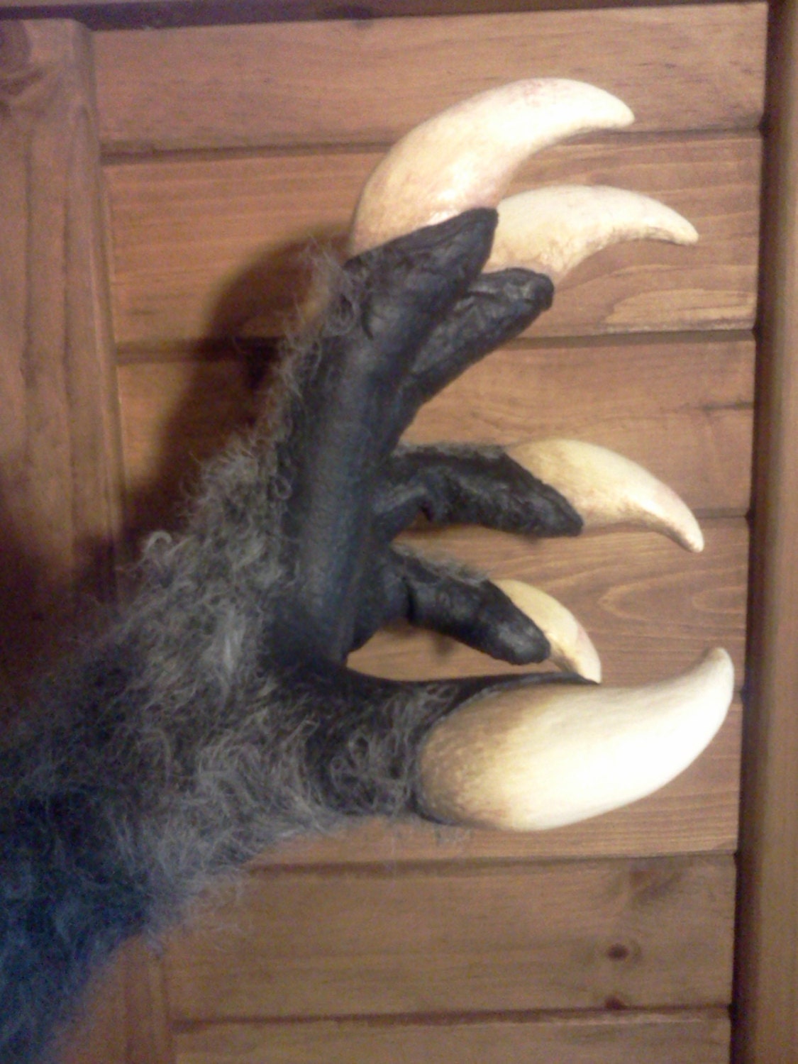 Custom Made Werewolf Gloves by KrakenskinLeather on Etsy