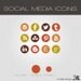 Social Media Icons - Simple Circle Earth Tones - for B...
