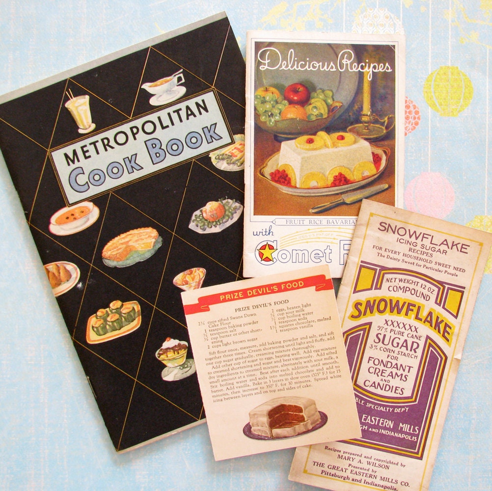 A Good Cook...Texty Vintage 1930s-40s Recipe Booklets