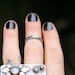 Braided sterling silver stacking band