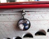 Feather Bookmark with Bird Charm,No3