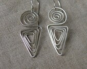Sterling Silver Swirl Earrings