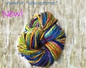 Colorful Nest Purl Strand in "late summer" bumpy handspun yarn great for photo props in Welcoming Home Baby the Handcrafted Way