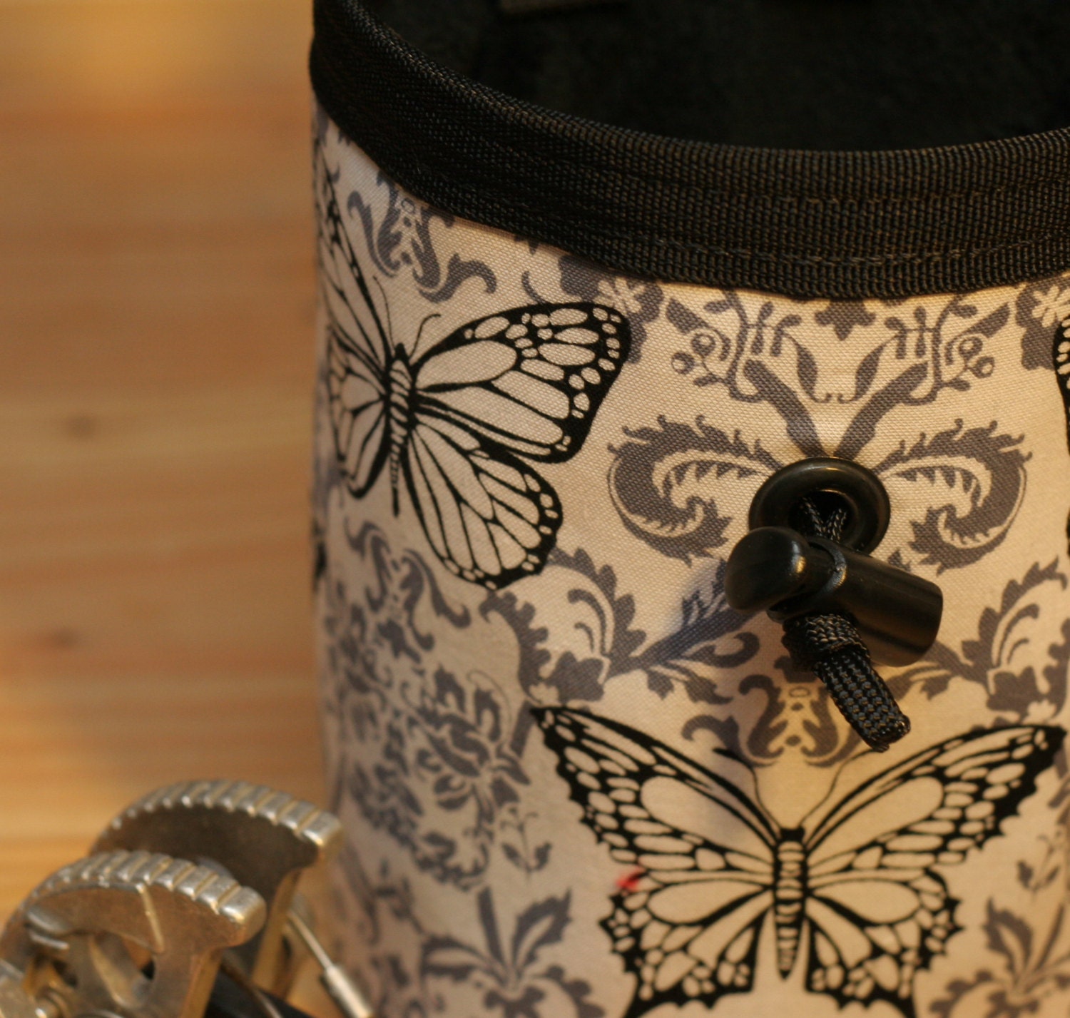 The Monarch, Bright Butterfly-Print Hand Crafted Chalk Bag