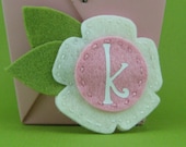 Personalized White and Pink Flower with Petals