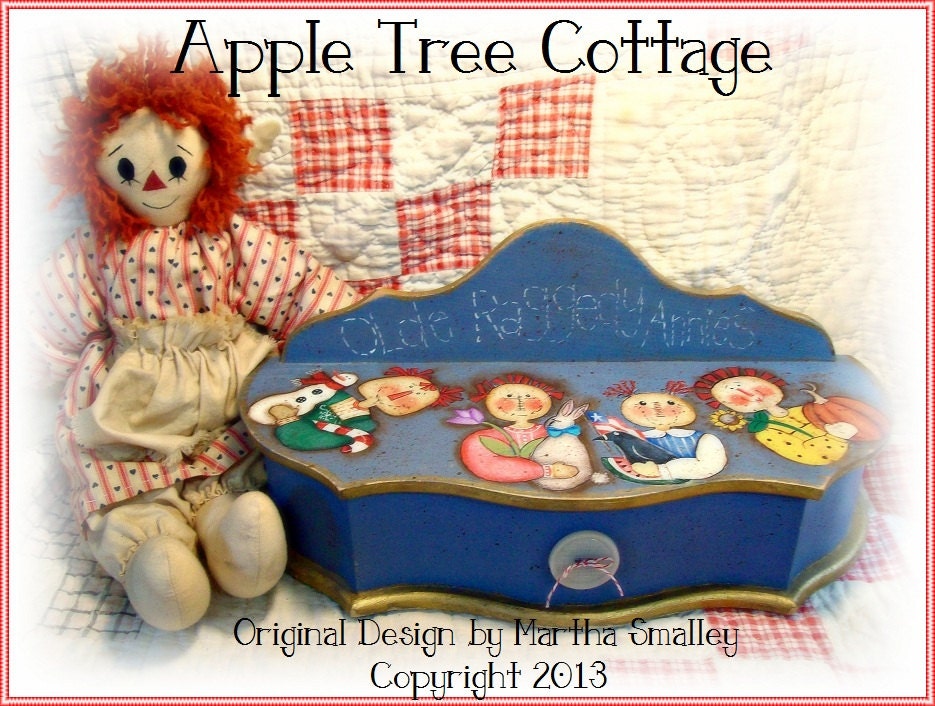 E Pattern - Martha Smalley's Apple Tree Cottage Designs - "Four Season Old Raggedy Annies"