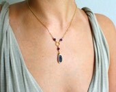 Amethyst geode necklace
