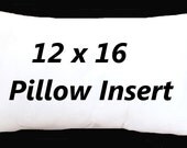 Pillow Insert for Pillow Cover - Poly/Cotton Cloth Insert - Throw Pillow Insert - 12 x 16 inch