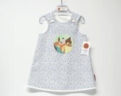 Bambi dress - 3T - made with love from vintage fabrics.
