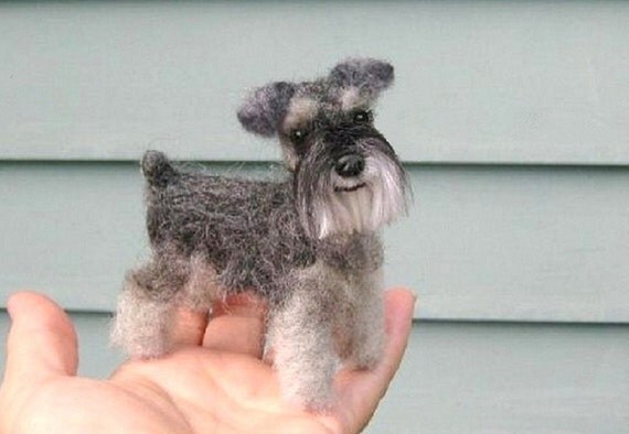 Personalized Pet Memorial / Needle Felted Dog / Custom Miniature Sculpture of your pet / Poseable