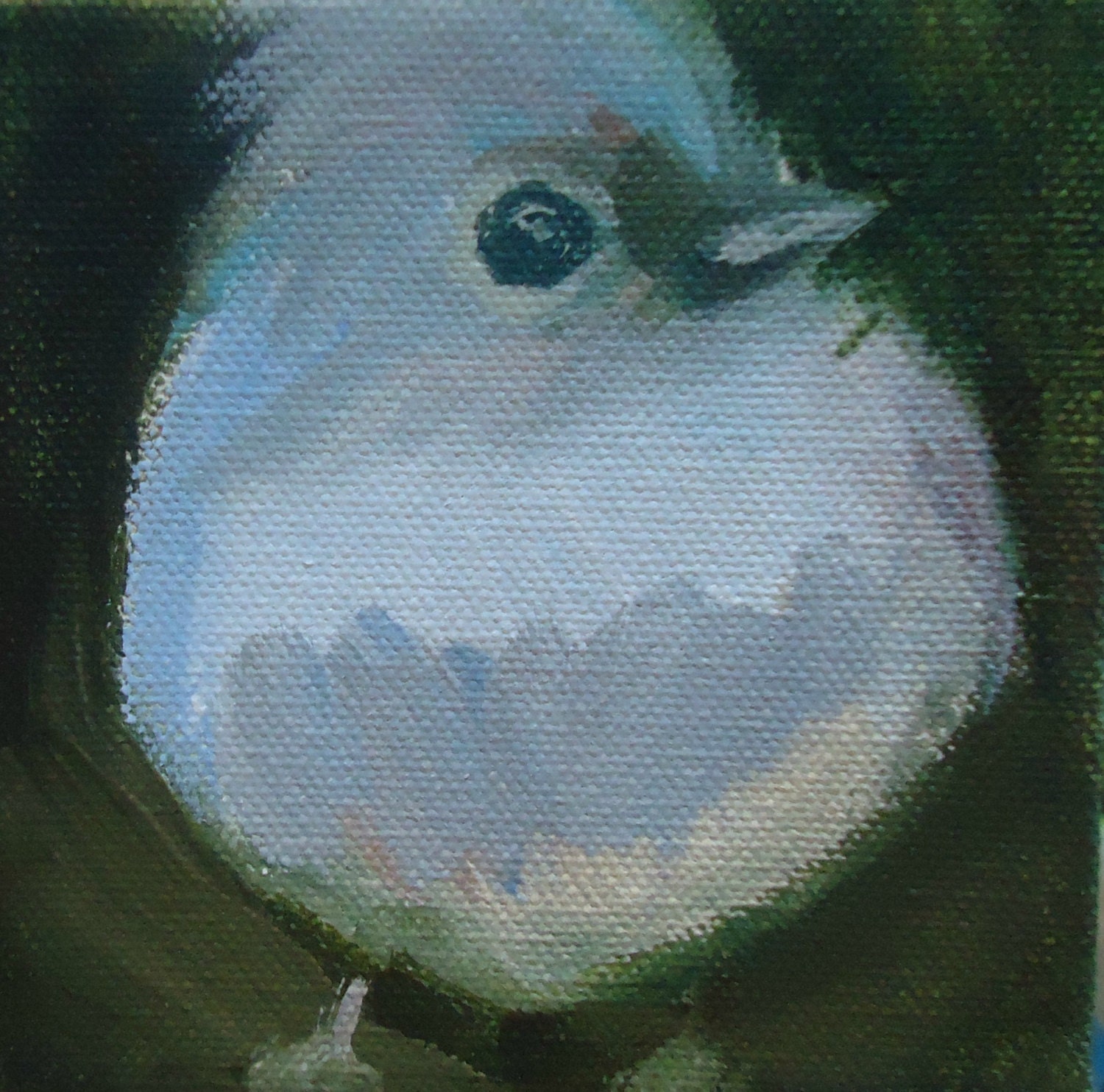 Sweetness- original painting of a Tufted Titmouse