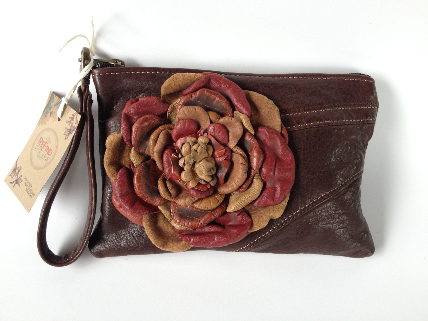 Autumn Flower Wristlet
