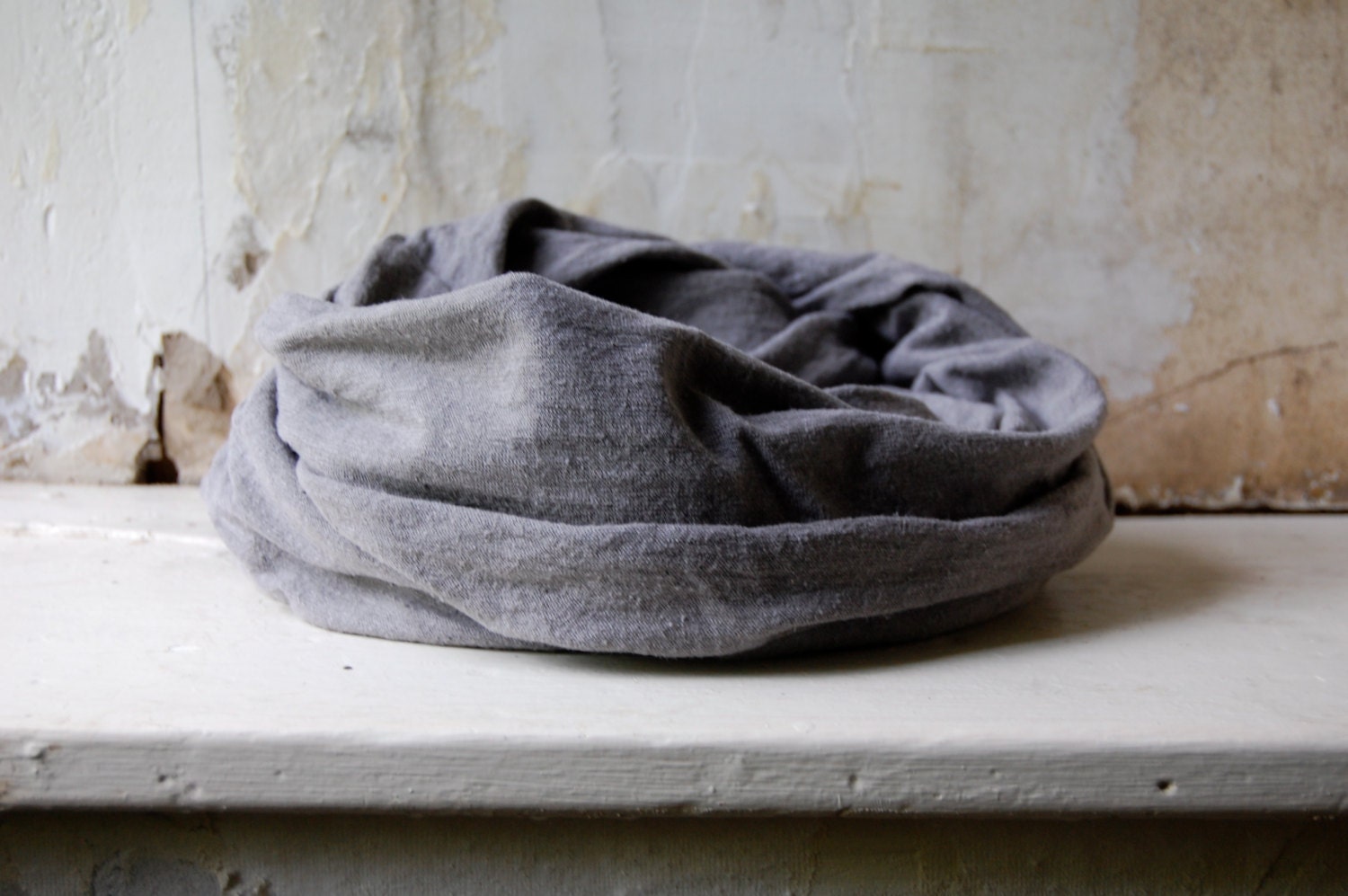 stone scarf organic cotton hemp jersey naturally hand dyed