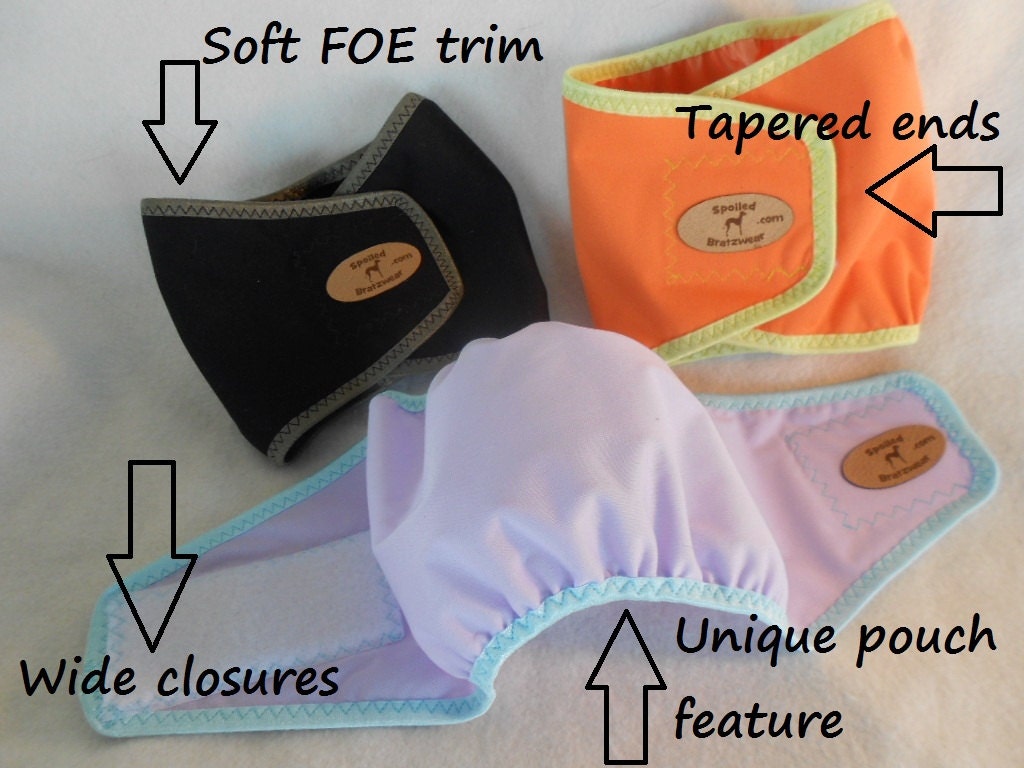 Over It- Washable eco-friendly waterproof diaper cover for dogs works makes ANY diaper waterproof -SMALL