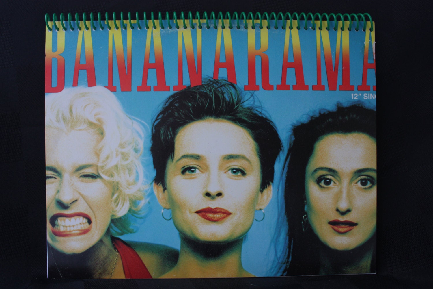 Bananarama Girl Band Recycled Vintage Handmade Album Cover Notebook Scrapbook Journal Diary Sketchpad