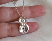 Chinese Gourd Pendant in Silver - Designer Handmade