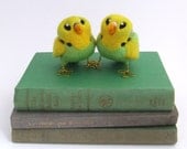 Green Budgie Budgerigar Needlefelted Pet Bird Tweet 1 supplied