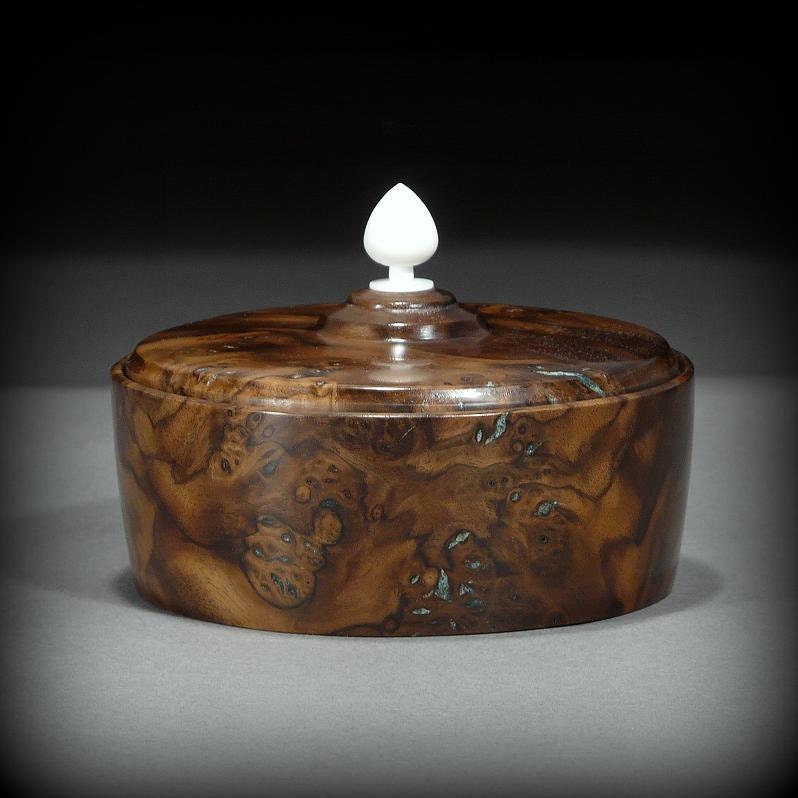 Keepsake Jewelry Box, Walnut Burl Wood (BX109)