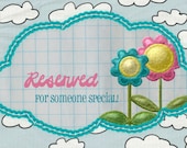 Reserved for Patty