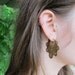 Crop Circle hoops-- brass