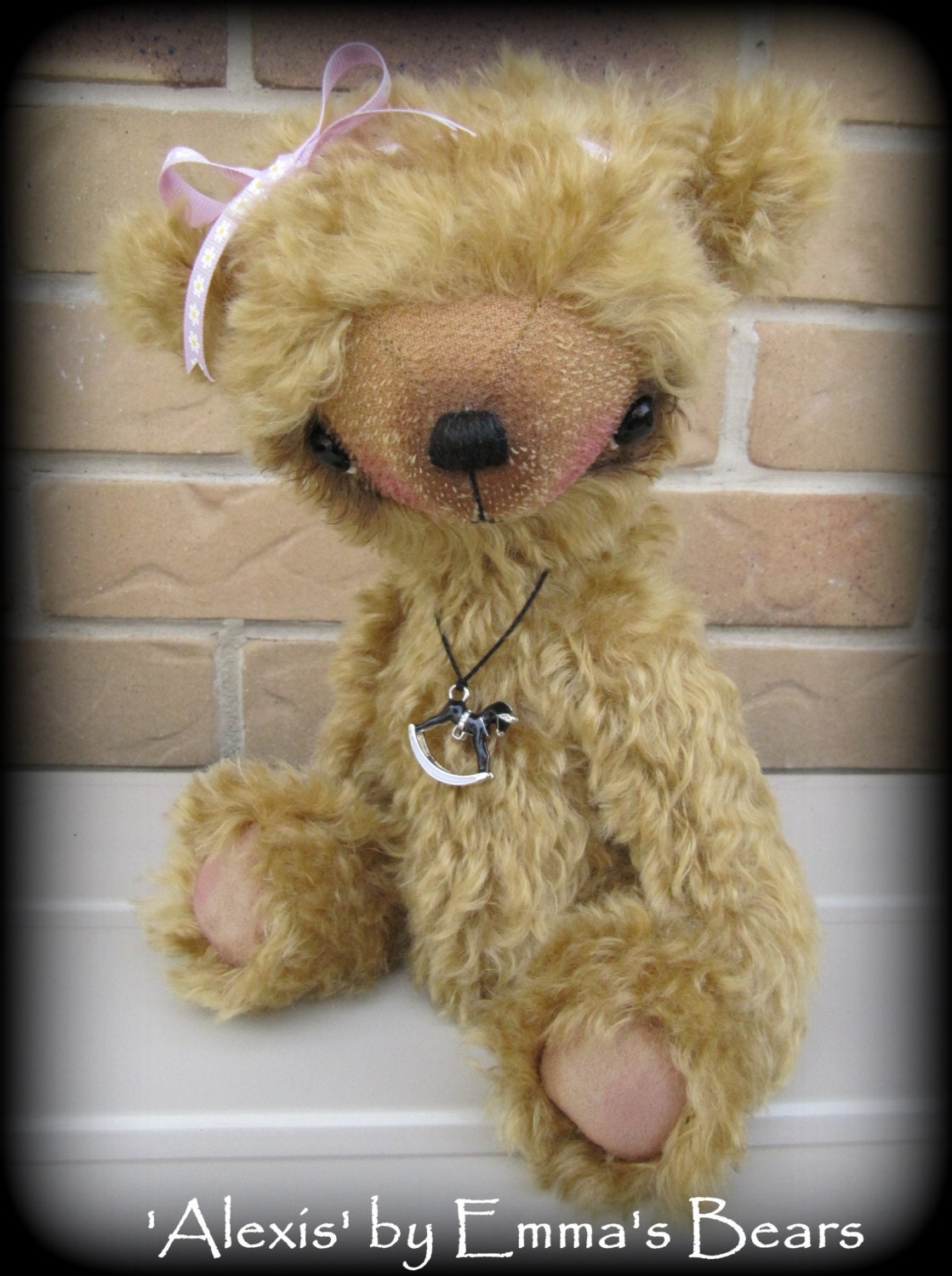 Alexis -  13in golden kid mohair artist bear by Emma's Bears - OOAK