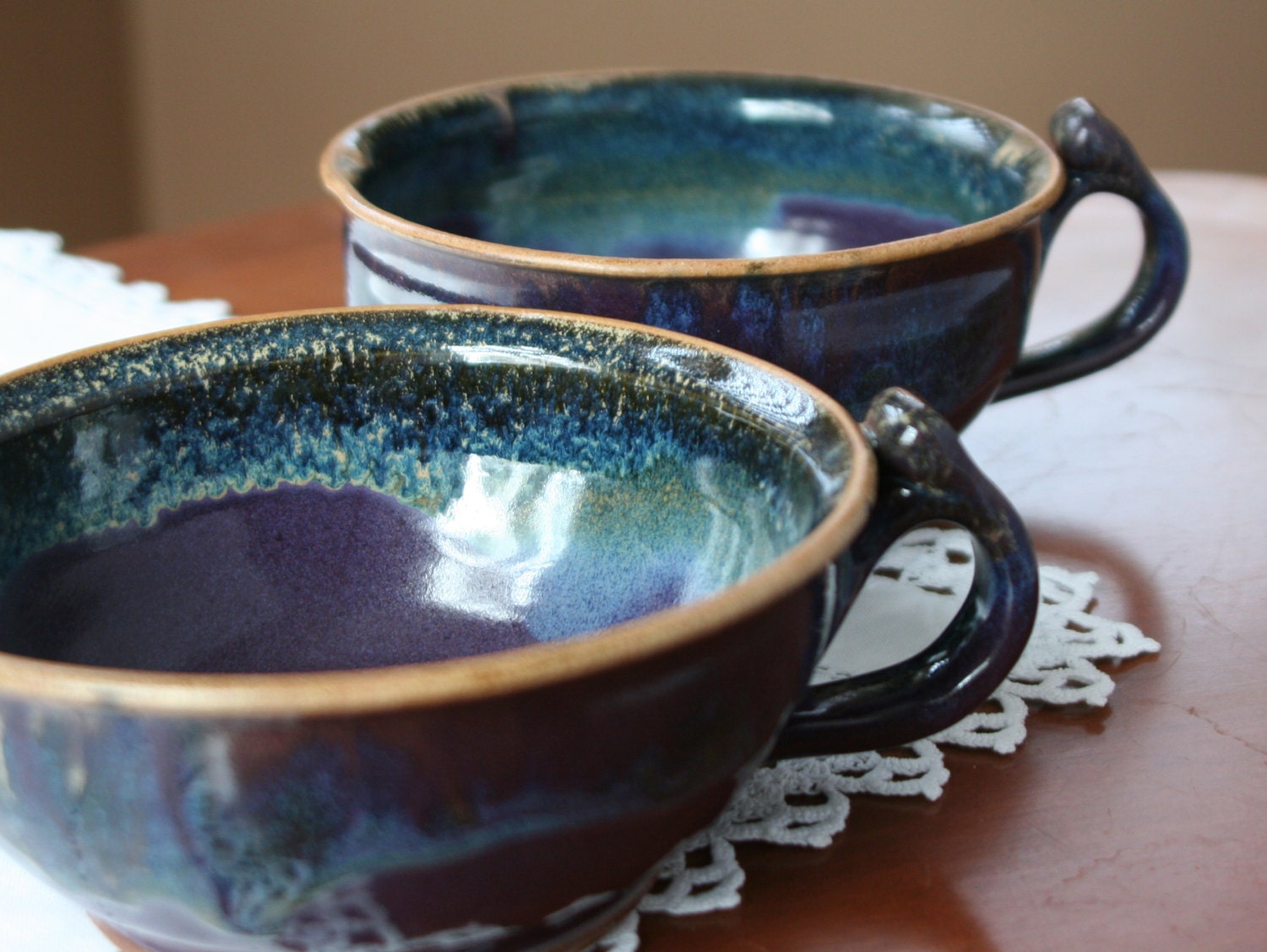 Stoneware Soup Bowls - Pair of Two