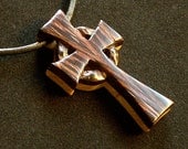 Celtic Cross Pendant - Wenge and Maple Woods