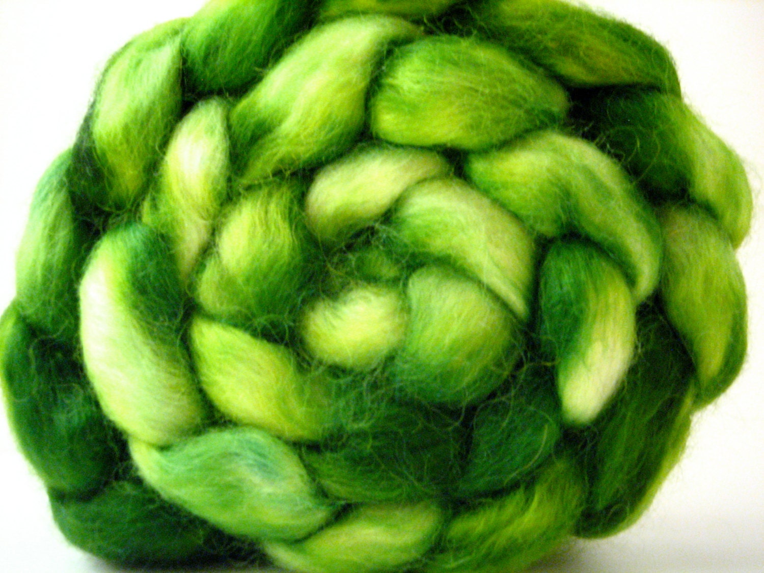 Hand Dyed Wensleydale Wool Top 4 oz
