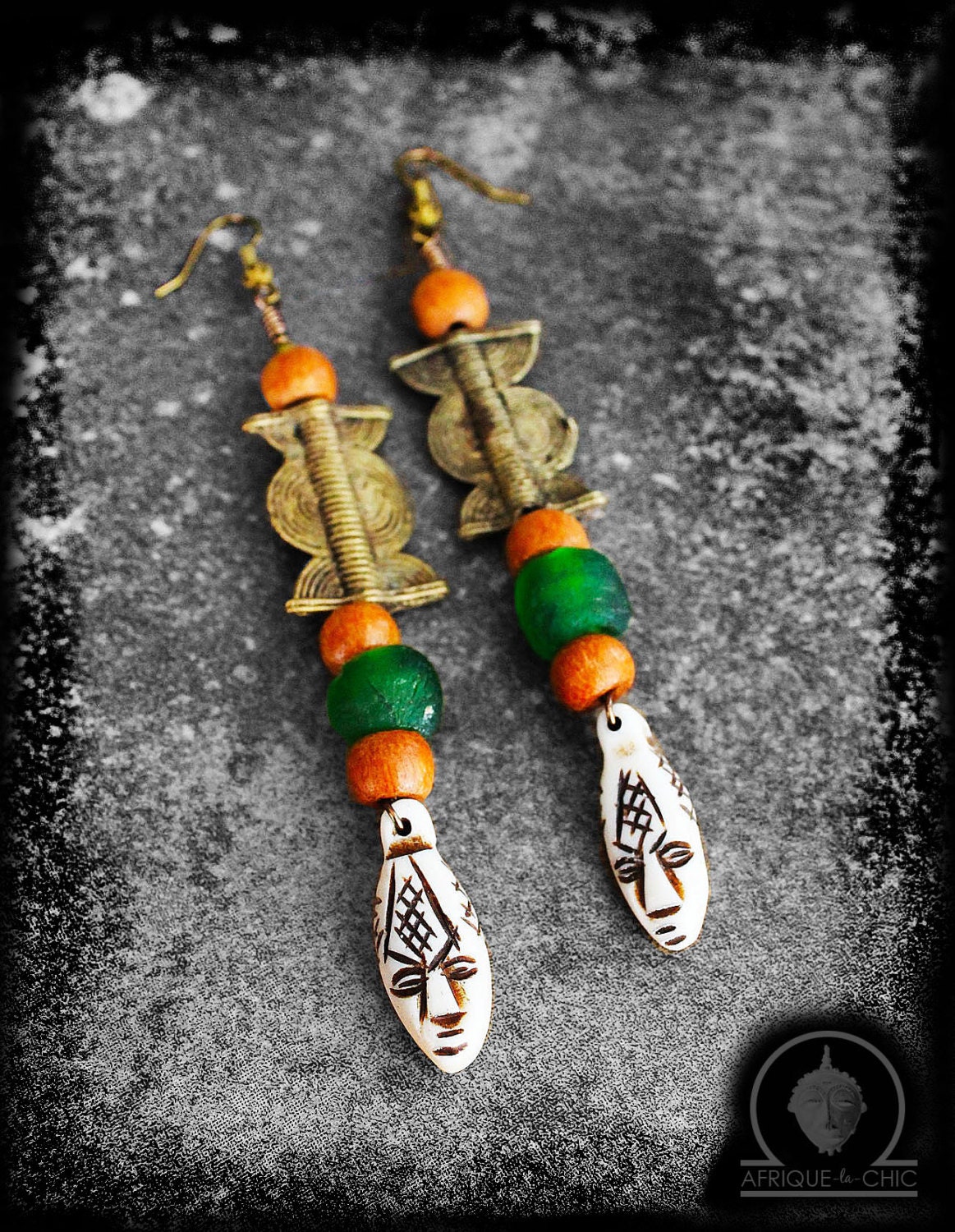 Gabon African Elephant Earrings