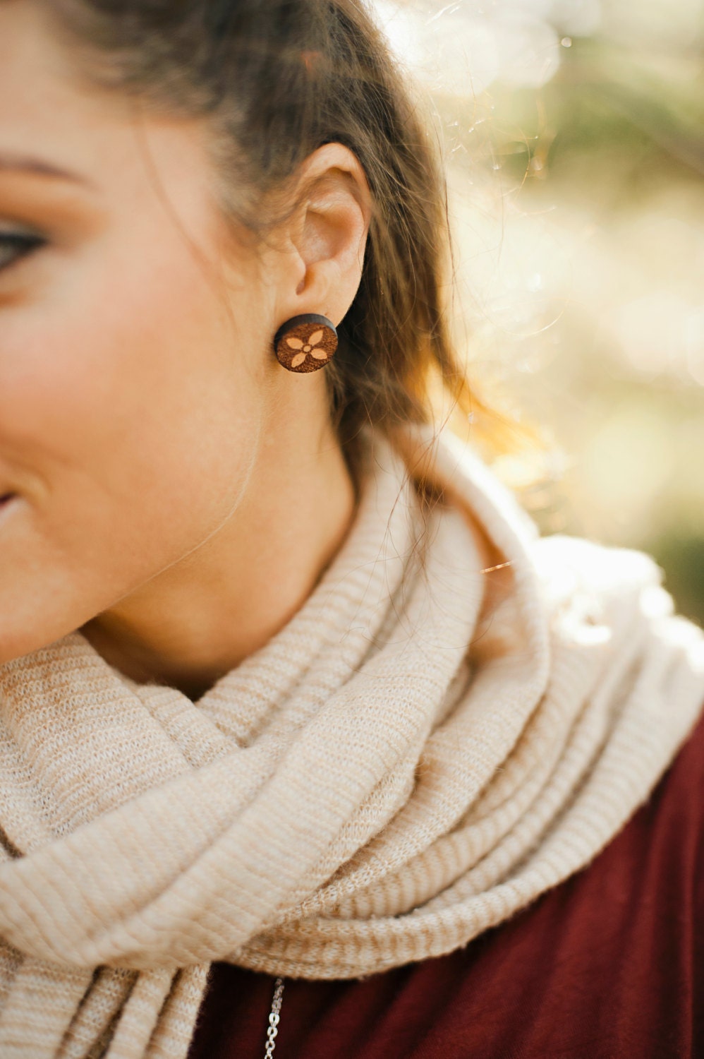 That Vintage Dainty Snowflake - Earrings - Tasmanian Myrtle