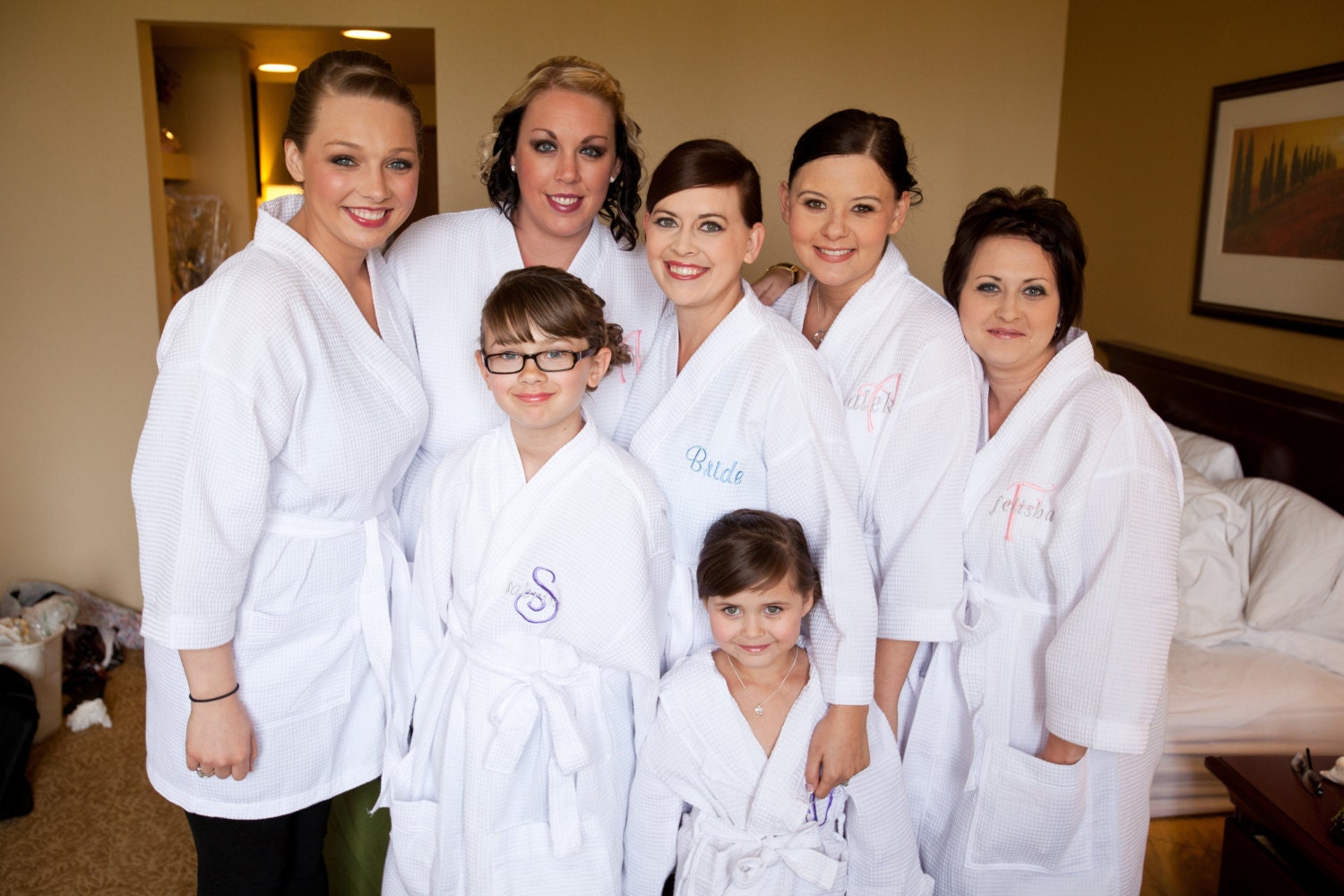 Wedding Robes. Set of 7 Great for Bride and Bridesmaids Gifts.
